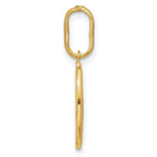 FJC Finejewelers 14 kt Yellow Gold Polished and Matte Oval Miraculous Medal