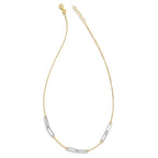 FJC Finejewelers 14 kt Two Tone Gold Cable Polished with 1in ext. Necklace 16 Inches