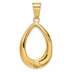 FJC Finejewelers 14 kt Yellow Gold Pear Shapred Polished Charm