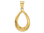 FJC Finejewelers 14 kt Yellow Gold Pear Shapred Polished Charm