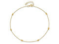 FJC Finejewelers 14 kt Yellow Gold Cable Polished and Bright Cut with 1in ext. Anklet 10 Inches x 6 mm