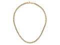 FJC Finejewelers 14 kt Two Tone Gold Polished Fancy Link Necklace 18 Inches