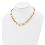 FJC Finejewelers 14 kt Yellow Gold Polished Fancy Link Necklace