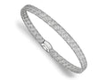 FJC Finejewelers 14 kt White Gold Mesh Fancy Stretch Bangle Bracelet 7.5 Inches x 4 mm