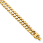 FJC Finejewelers 14 kt Yellow Gold Hand Made Chain Style Polished Men's Bracelet 8 Inches x 9 mm