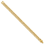 FJC Finejewelers 14 kt Yellow Gold Hand Made Chain Style Polished Men's Bracelet 8 Inches x 9 mm