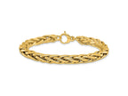 FJC Finejewelers 14 kt Yellow Gold Hand Made Polished Fancy Link Bracelet 7.5 Inches x 6 mm