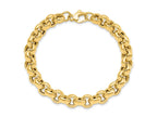 FJC Finejewelers 14 kt Yellow Gold Polished Rolo Link Bracelet 7.5 Inches x 8.75 mm