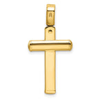 FJC Finejewelers 14 kt Yellow Gold Fashion Polished Crucifix Charm 33 x 17 mm