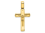 FJC Finejewelers 14 kt Yellow Gold Fashion Polished Crucifix Charm 33 x 17 mm