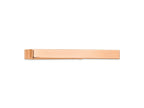 FJC Finejewelers 14 kt Rose Gold  Polished Tie Bar 50 mm x 4.5 mm