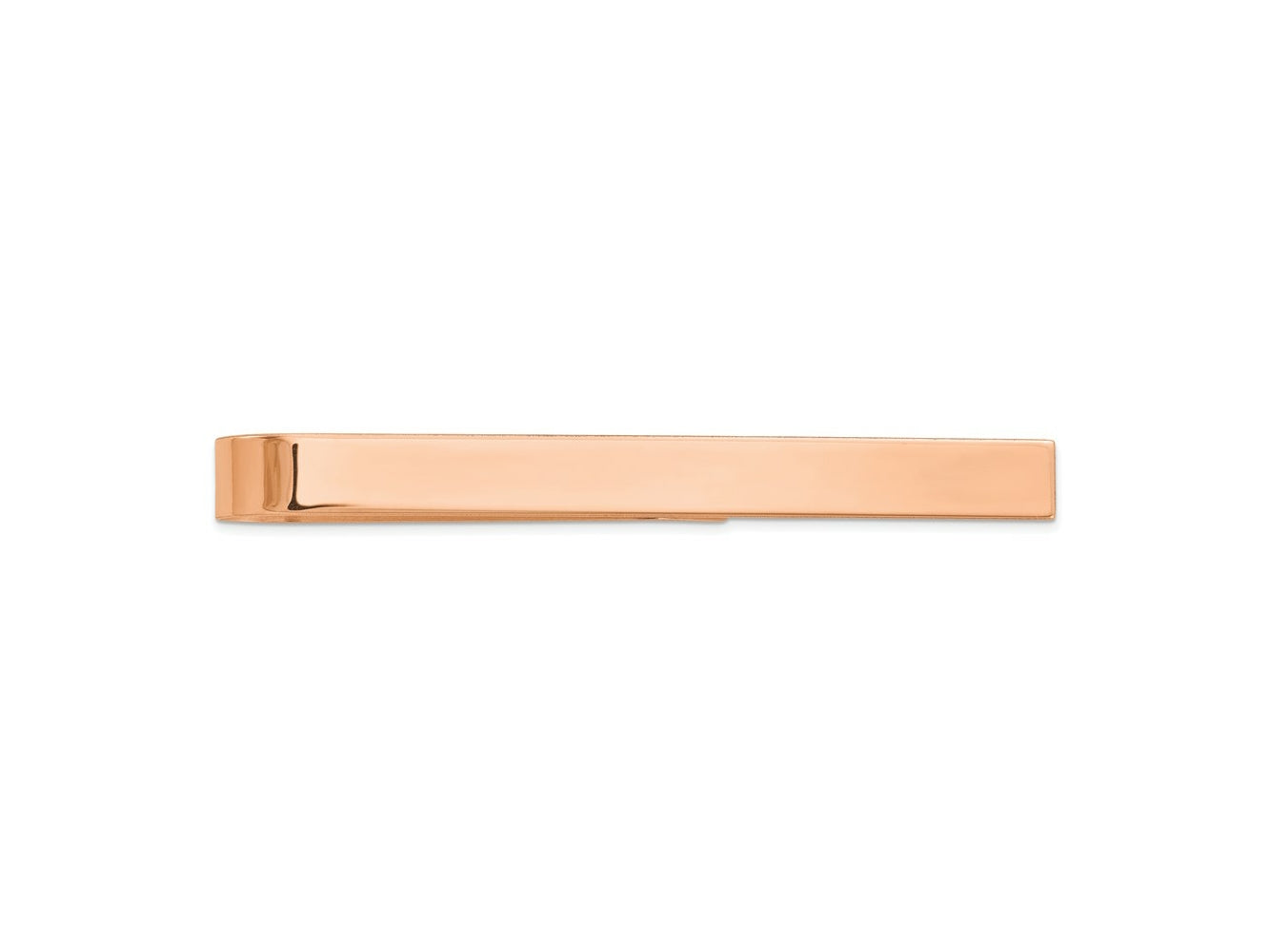 FJC Finejewelers 14 kt Rose Gold  Polished Tie Bar 50 mm x 4.5 mm