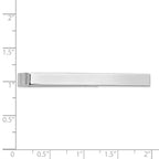 FJC Finejewelers 14 kt White Gold  Polished Tie Bar 50 mm x 4.5 mm
