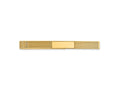 FJC Finejewelers 14 kt Yellow Gold Tie Clip Men's Grooved Engravable Tie Bar 50 x 5 mm