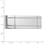 FJC Finejewelers 14 kt White Gold Money Clip 54 mm x 20 mm