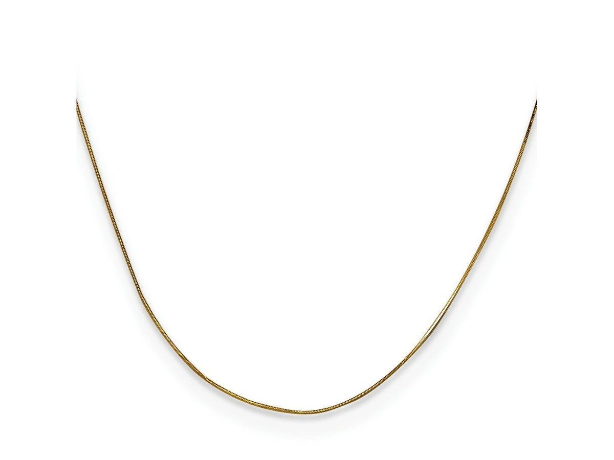 FJC Finejewelers 14 kt Yellow Gold .5 Octagonal Snake Chain 16 Inches x 0 mm