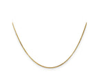 FJC Finejewelers 14 kt Yellow Gold Curb Pendant Chain 13 Inches x 0.9 mm