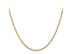 FJC Finejewelers 14 kt Yellow Gold 1.70mm Singapore Chain 22 Inches x 1.7 mm