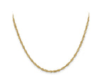 FJC Finejewelers 14 kt Yellow Gold Singapore Chain 22 Inches x 2 mm