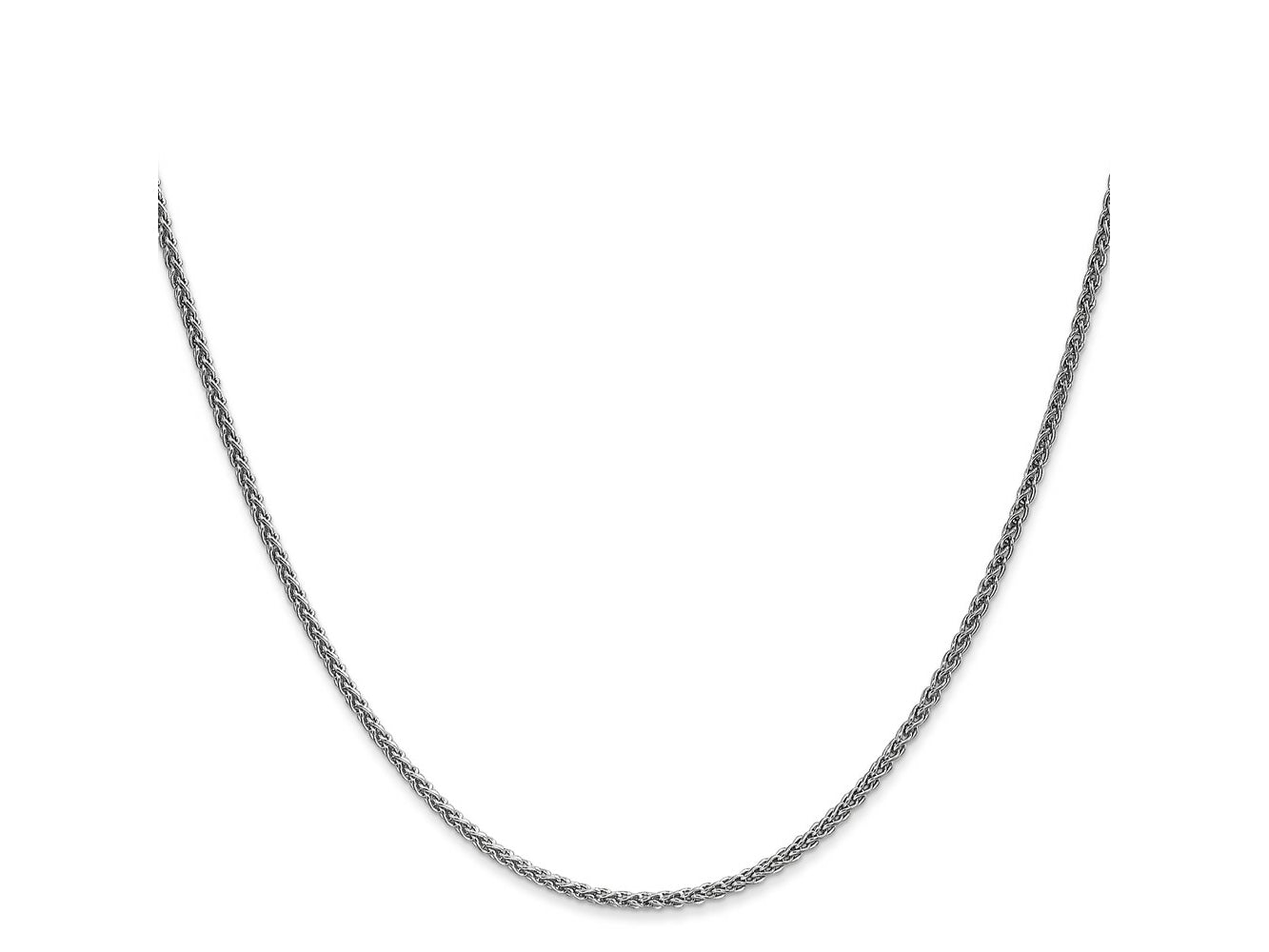 FJC Finejewelers 14 kt White Gold WG Spiga Chain 26 Inches x 1.7 mm