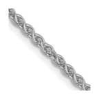 FJC Finejewelers 14 kt White Gold WG Spiga Chain 22 Inches x 2.1 mm