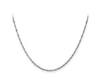 FJC Finejewelers 14 kt White Gold WG Singapore Chain 22 Inches x 1.4 mm