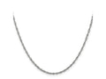FJC Finejewelers 14 kt White Gold WG Singapore Chain 22 Inches x 1.7 mm