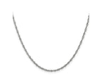 FJC Finejewelers 14 kt White Gold WG Singapore Chain 22 Inches x 1.7 mm