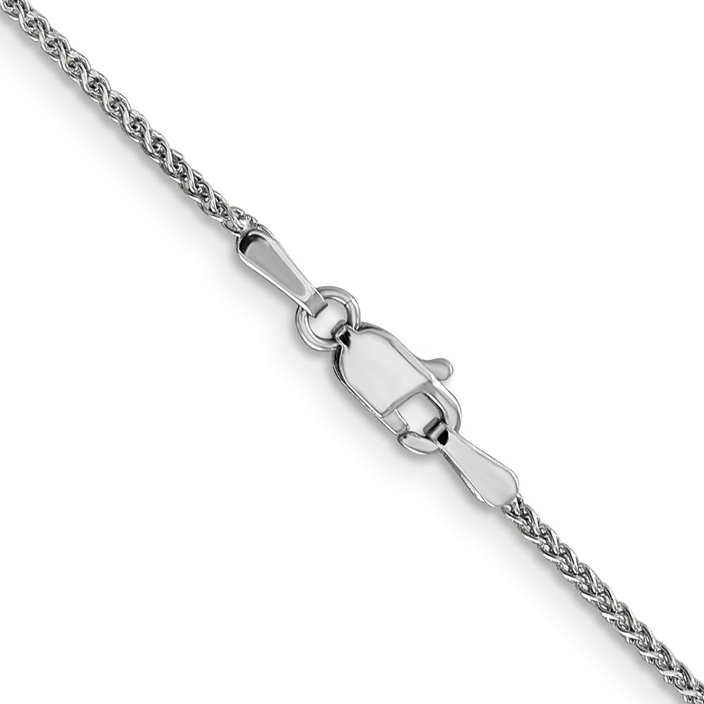 FJC Finejewelers 14 kt White Gold WG Bright Cut Spiga Chain 26 Inches x 1.25 mm