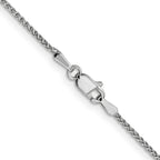 FJC Finejewelers 14 kt White Gold WG Bright Cut Spiga Chain 26 Inches x 1.25 mm
