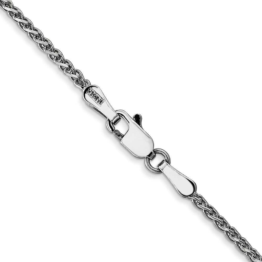 FJC Finejewelers 14 kt White Gold WG Bright Cut Spiga Chain 22 Inches x 1.7 mm