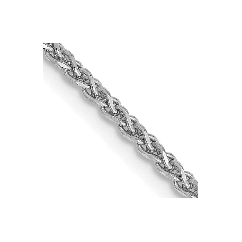 FJC Finejewelers 14 kt White Gold WG Bright Cut Spiga Chain 22 Inches x 1.7 mm