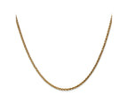 FJC Finejewelers 14 kt Yellow Gold Bright Cut Spiga Chain 22 Inches x 2.1 mm