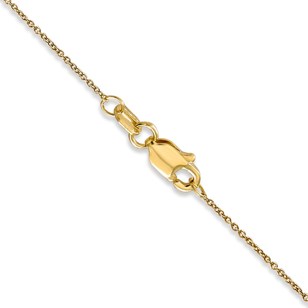 FJC Finejewelers 14 kt Yellow Gold Round Open Link Cable Chain 13 Inches x 0.75 mm