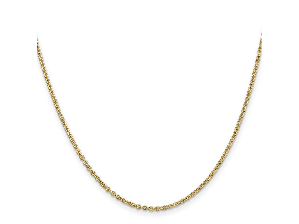 FJC Finejewelers 14 kt Yellow Gold Forzantine Cable Chain 30 Inches x 1.8 mm