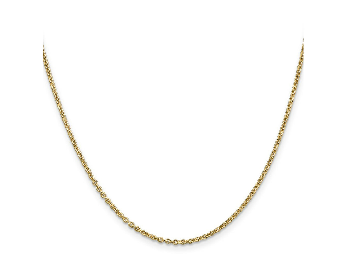 FJC Finejewelers 14 kt Yellow Gold Forzantine Cable Chain 30 Inches x 1.8 mm