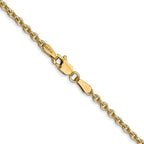 FJC Finejewelers 14 kt Yellow Gold Forzantine Cable Chain 30 Inches x 2.2 mm
