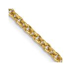 FJC Finejewelers 14 kt Yellow Gold Forzantine Cable Chain 30 Inches x 2.2 mm