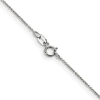 FJC Finejewelers 14 kt White Gold Round Open Link Cable Chain 13 Inches x 0.75 mm