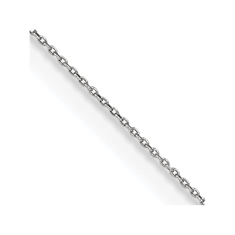 FJC Finejewelers 14 kt White Gold Round Open Link Cable Chain 13 Inches x 0.75 mm