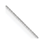 FJC Finejewelers 14 kt White Gold Round Open Link Cable Chain 13 Inches x 0.75 mm