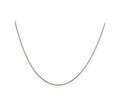 FJC Finejewelers 14 kt White Gold WG Bright Cut Round Open Link Cable Chain 22 Inches x 0.6 mm