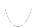 FJC Finejewelers 14 kt White Gold WG Bright Cut Round Open Link Cable Chain 22 Inches x 0.6 mm