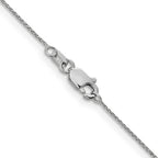 FJC Finejewelers 14 kt White Gold Bright Cut Spiga with Lobster Clasp Chain 26 Inches x 0.85 mm