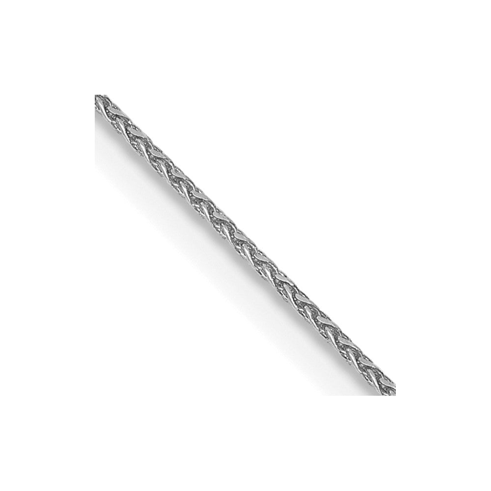 FJC Finejewelers 14 kt White Gold Bright Cut Spiga with Lobster Clasp Chain 26 Inches x 0.85 mm