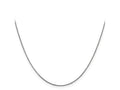FJC Finejewelers 14 kt White Gold Bright Cut Spiga with Lobster Clasp Chain 26 Inches x 0.85 mm