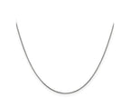 FJC Finejewelers 14 kt White Gold Bright Cut Spiga with Lobster Clasp Chain 26 Inches x 0.85 mm