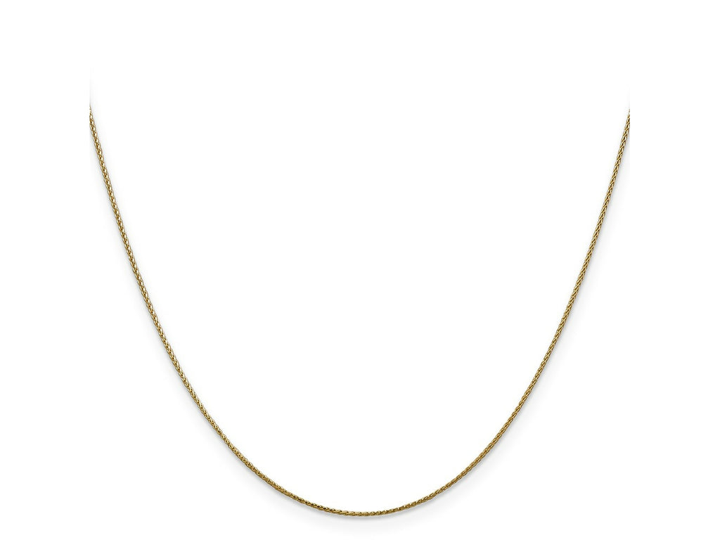 FJC Finejewelers 14 kt Yellow Gold Bright Cut Spiga with Lobster Clasp Chain 22 Inches x 0.85 mm