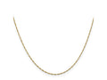 FJC Finejewelers 14 kt Yellow Gold Singapore Chain Anklet 10 Inches x 1 mm