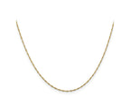 FJC Finejewelers 14 kt Yellow Gold Singapore Bracelet Chain 6 Inches x 1 mm